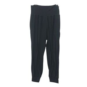 Athleta All Day Jogger Black Drape Pocket Pants Size L Soft Utility Athleisure